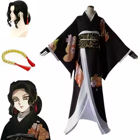 New 2025 Kibussunji Muzan costume anime kimetsu no Yaiba cosplay costumes women kimono uniforms clot