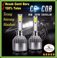 C6 LED HEADLAMP BULB H4 36W/3800LM (2 pcs)