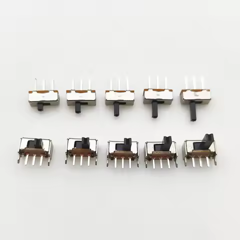 50Pcs SS12D00 SK12D07VG SK12D07 3Pin Toggle Switch PCB 1P2T Slide Switch ON-OFF Handle High 2/3/4/5/