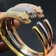 卡地亚手镯半满钻豹子手镯Cartier bracelet outlet