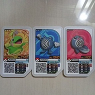 Pokemon gaole card POLIWAG,POLIWHIRL and POLITEOD