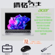 acer - Swift Go SFG14-71T-5211 (i5-13500H/16GB RAM/1000GB SSD/14" Touch Mon) 手提電腦 送電腦袋+滑鼠+USBC轉插