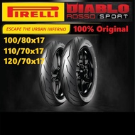 Pirelli Diablo Rosso Sport 100/80-17 110/70-17 120/70-17 Tyre Pirelli Diablo Rosso Sport 100% Origin