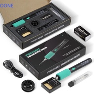 OONE USB Soldering Iron, 650mAh lithium Battery USB Charging Soldering Iron Set, Adjustable Temperat