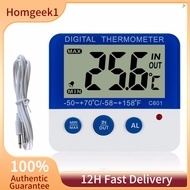 HOS Digital Fridge Thermometer with Alarm and Max Min Temperature Easy to Read LCD Display Digital Refrigerator Freezer Thermometer for Indoor Outdoor