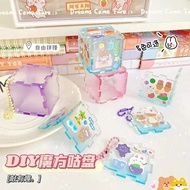 Creative DIY Cube Cuckoo Card Brick Gradient Stitching Cuckoo Card Set 3D Rubik Cube Polco Card Acry