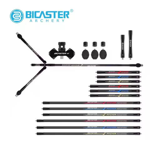 BICASTER Recurve Bow Stabilizer 3K Carbon Balance Bar Main/Side Rod Extender 4inch 5inch 10inch 12in