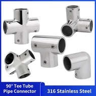 22mm 25mm Marine 316 Stainless Steel Tube Pipe Connector No Rust Outdoor Awning Tube Fastener Boat A