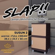 COD Lemari Minimalis 2 susun Kingdom Slap