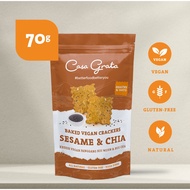 Casa Grata - Sesame & Chia Crackers - Gluten Free Snack Children's Snack/ Children's Snack/ Healthy 