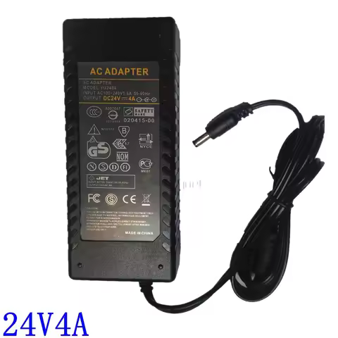 24V 4A AC Adapter Charger 96W For Dymo 24V 3.75A 3A-902DA24 Power Supply