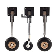 Nose/Main Servoless Electric Retractable Landing Gear Anti-vibration Landing Gear With Wheels 210mm 