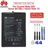 แบตเตอรี่ Huawei Mate 20 X 20X honor note 10 ก้อนสำหรับ honor 8X Max HuaWei เดิมเปลี่ยนแบตเตอรี่ HB3