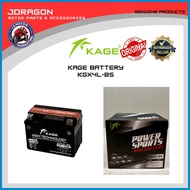 ∭ ♕ ∪ KAGE MOTORCYCLE BATTERY (KGX4L-BS)