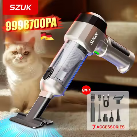 SZUK High Pressure Car Vacuum Cleaner 9998700PA Powerful Wireless Car Vacuum Cleaner Appliances Mini
