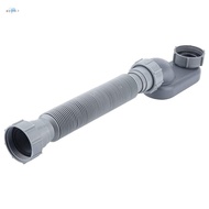 Low Profile 1 1/2 P Trap Flexible Bathtub Shower Drain Pipe Flat P Trap Free Standing Tub Drain for Bath Bathtub Drain