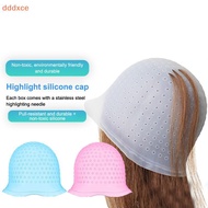 [dddxce] Hair Coloring Highlighting Cap Reusable Silicone Highlight Cap Pull Through Caps For Hair D
