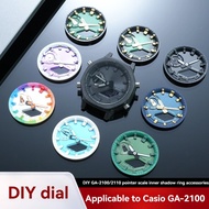 Complete Mod Kit for Casio GA2100 GA-2110,DIY Metal Dial Index Ring Set with Bezel & Hour Marker Upg