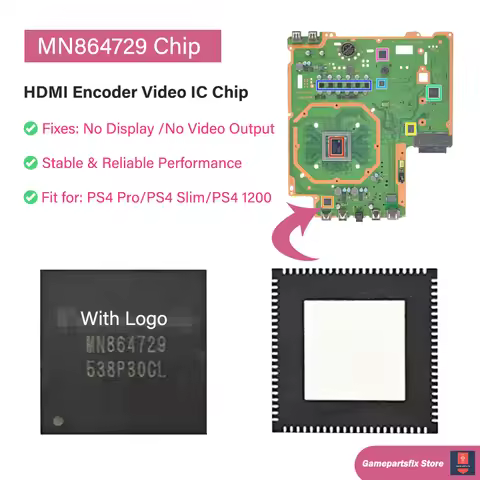 1/5pcs MN864729 HDMI Output Encoder Control IC Chip for PS4 PS4 Slim for PS4 Pro Game Console Replac