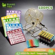 100pcs Bingo Card Bingo Card 5 Colors Board Durable Bingo Card Toys Set