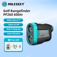 Mileseey Magnetic Professional กอล์ฟ Rangefinder พร้อมสวิทช์ลาด PF260 Golf Range Finder สำหรับล่าสัต