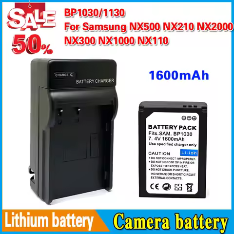BP1030 1130 Camera Battery Compatible for Samsung NX500 NX210 NX2000 NX300 NX1000 NX110