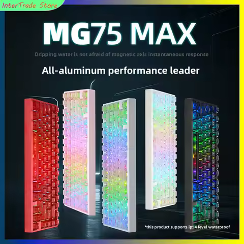 IROK MG75 PRO/MAX Mechanical Keyboard Magnetic Axis Switches Hot Swappable Aluminum Body RGB Backlit