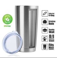 590ml 20oz 不銹鋼雙層連蓋保溫杯  hysckp 590ml 20oz Stainless Steel Double Wall Thermo Tumbler with Lid 保温杯 保温壺 真空杯 熱水壺 保暖杯 茶隔杯 保暖樽 熱水瓶 thermos bottle Vacuum Cup 冷熱兩用 熱水樽 thermos cup Thermos mug Thermos Tumbler