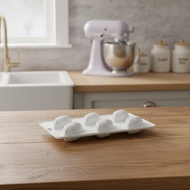[Out-t] 6 Cells 3D Shell Design Pudding Mousse Cake Moulds Madeleine Dessert Chocolate Silicone Mold