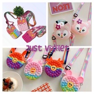 Tas Pop It / Sling Bag Pop It / Dompet Pop It Impor