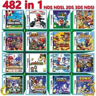 482 in 1 Game Games Cartridge Mario Multicart for NDS, NDSL, NDSI, NDSILL/XL, 2DS, 3DS, 3DSLL/XL