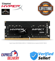 HyperX Impact 8GB 2933MHz DDR4 CL17 SODIMM Memory (Laptop) - HX429S17IB2/8