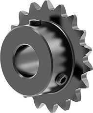 17 Tooth Roller Chain Sprocket B Type Hardened Teeth, 25 Chain Sigle Strand 1/4-Inch Pitch, 10mm Bor