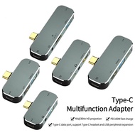 Type C PD 100W/4K HDMI/USB 2.0 3.0/3.5mm Auido Jack Mini Multiport Adapter Dock Hub