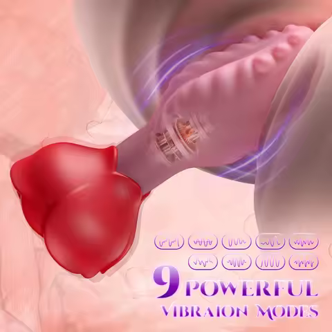 Rose Swaying Soft Anal Plug APP Anal Vibrator Men Prostate Massager Unisex Electric Anal Plugs Femal