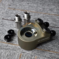 SK CUSTOM Engine Radiator Adapter Oil Cooler Filter Sandwich Plate Thermostat Adaptor BRZ GT86  AN8 