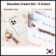 Phone Case, Photo Cards Decoden Cream Set – 5 Colors/diy phone case/phone case decoration/craft crea