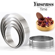 YUSENSS Tartlet Molds DIY Perforated Stainless Steel Circle Mould
