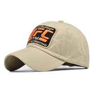 New Cotton Baseball Cap Women Men UFC Embroidery Washed Cap Adjustable Outdoor Snapback Cap Casual S