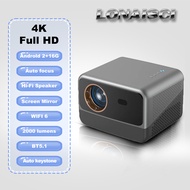 [Auto Focus/Keystone]LONAISCI N1 Smart Projector for Phone 4K UHD Android Portable projector Full HD 1080P Home Theater Wireless Movie Projector投影仪