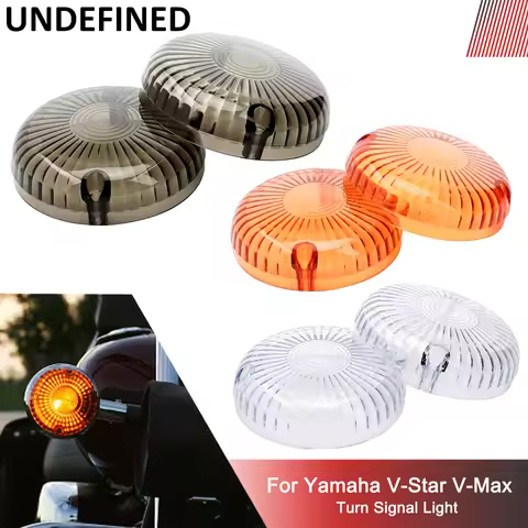Turn Signal Light Indicator Lens Cover For Yamaha V-Star 1100 650 Custom Classic Royal Road Star V-M