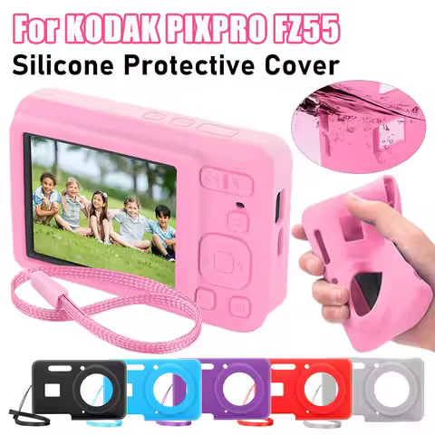 Silicone Protective Cover Skin For Kodak PIXPRO FZ55 Digital Camera Cover Silicone Case For KODAK PI