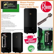 Rheem Prestige Platinum Black Instant Water Heater with Black Hand Shower