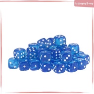 Curiosity 50PCS Acrylic Six Sided Dices 12mm D6 Dice for RPG Board Game
