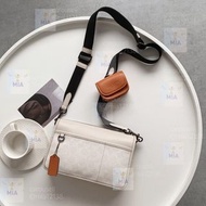 👜COACH 蔻馳  HERITAGE 男款 斜挎包 單肩包  生日禮物 請認證mia12138.賣家 crossbody bag shoulder bag birthday present