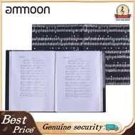 Ammoon กระดาษพลาสติกแผ่นเพลงกระดาษ A4พลาสติกขนาด A4ขนาด A4 40ทนทานแบบมืออาชีพทนทานโน้ตเพลงมืออาชีพวง