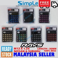 Rays Steel Wheel Nut short, Rays Tyre Nut, Rays Racing Nut, Nut Besi,  Tyre Nut Short, Tayar Nut Pen