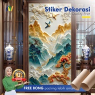 Wall Stickers | Arch Wall Stickers | 3D Mountain Waterfall Arch Wall Sticker