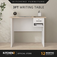 KitchenZ 3Ft Study Desk Writing Table Meja Belajar Office Table Study Table 1 Drawer Solid Wood - 20