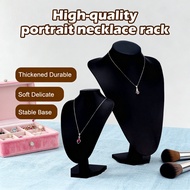 Rack Necklace Craft Show Velvet Black Stand Display Chest Velvet Jewelry Display Show